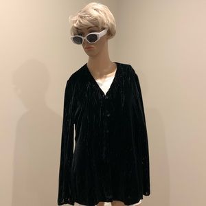 Jones of New York Velvet blouse or jacket